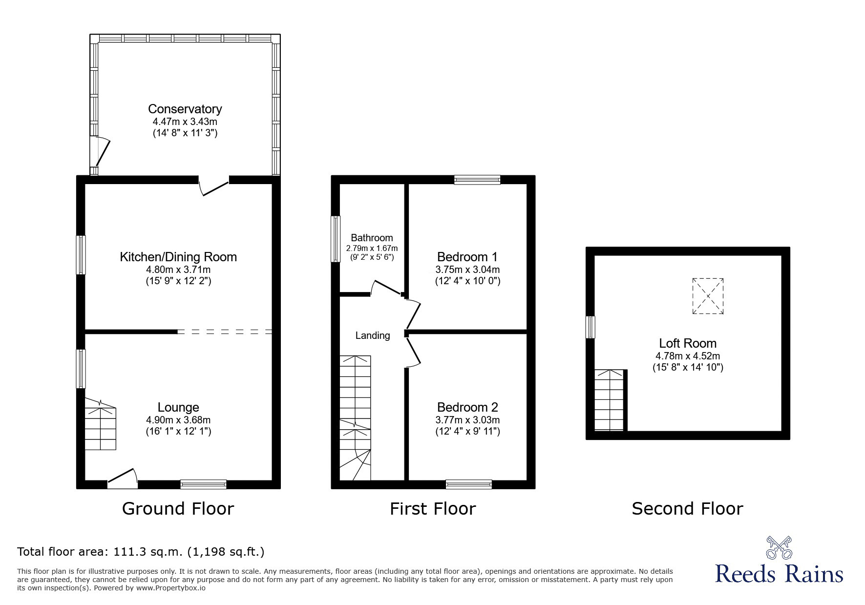 21, Dinting Vale, Derbyshire floorplan