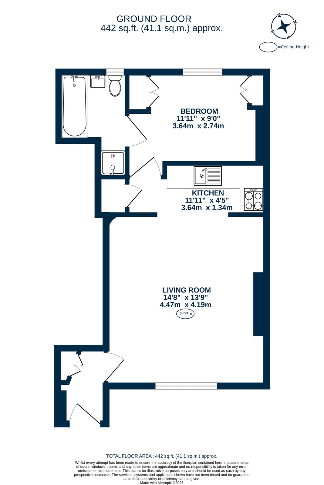 9b, Priory Road, London floorplan