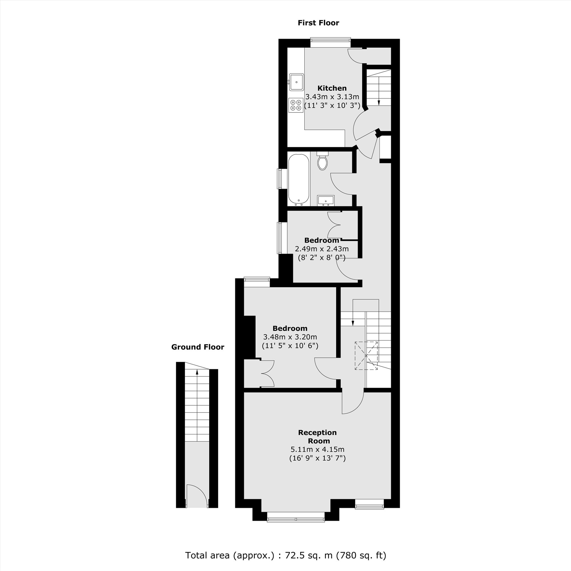 16A, Loubet Street, London floorplan