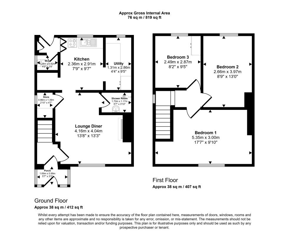 37, Hollinhurst Road, Manchester floorplan