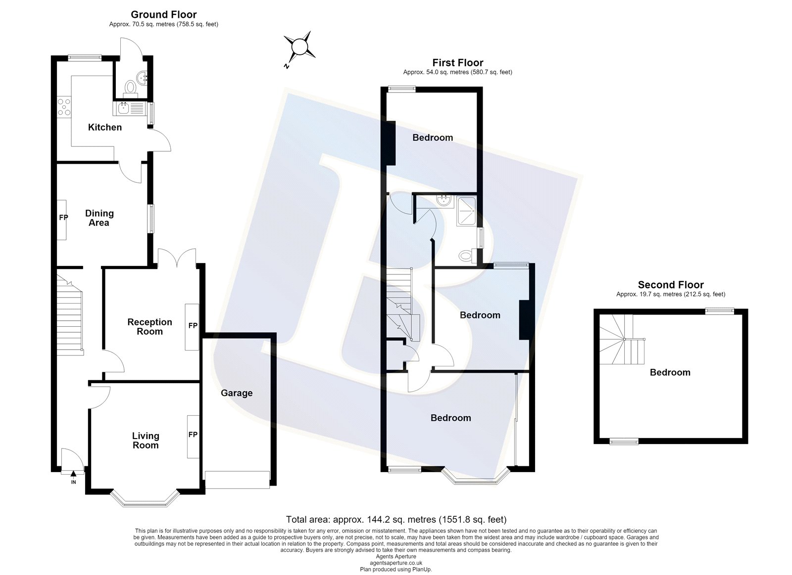 256, Brentwood Road, Romford floorplan