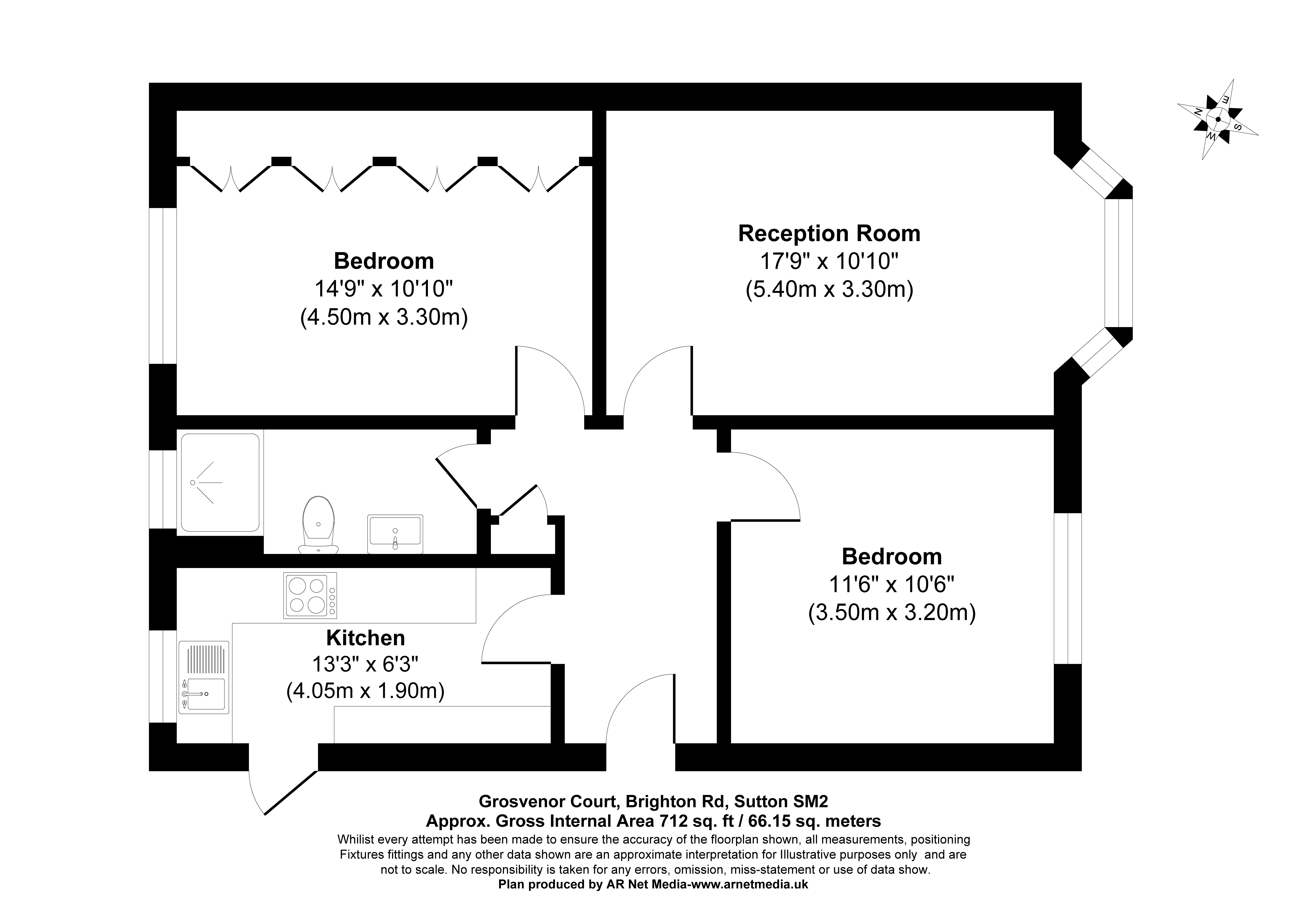 29 Grosvenor Court,, Brighton Road, Surrey floorplan