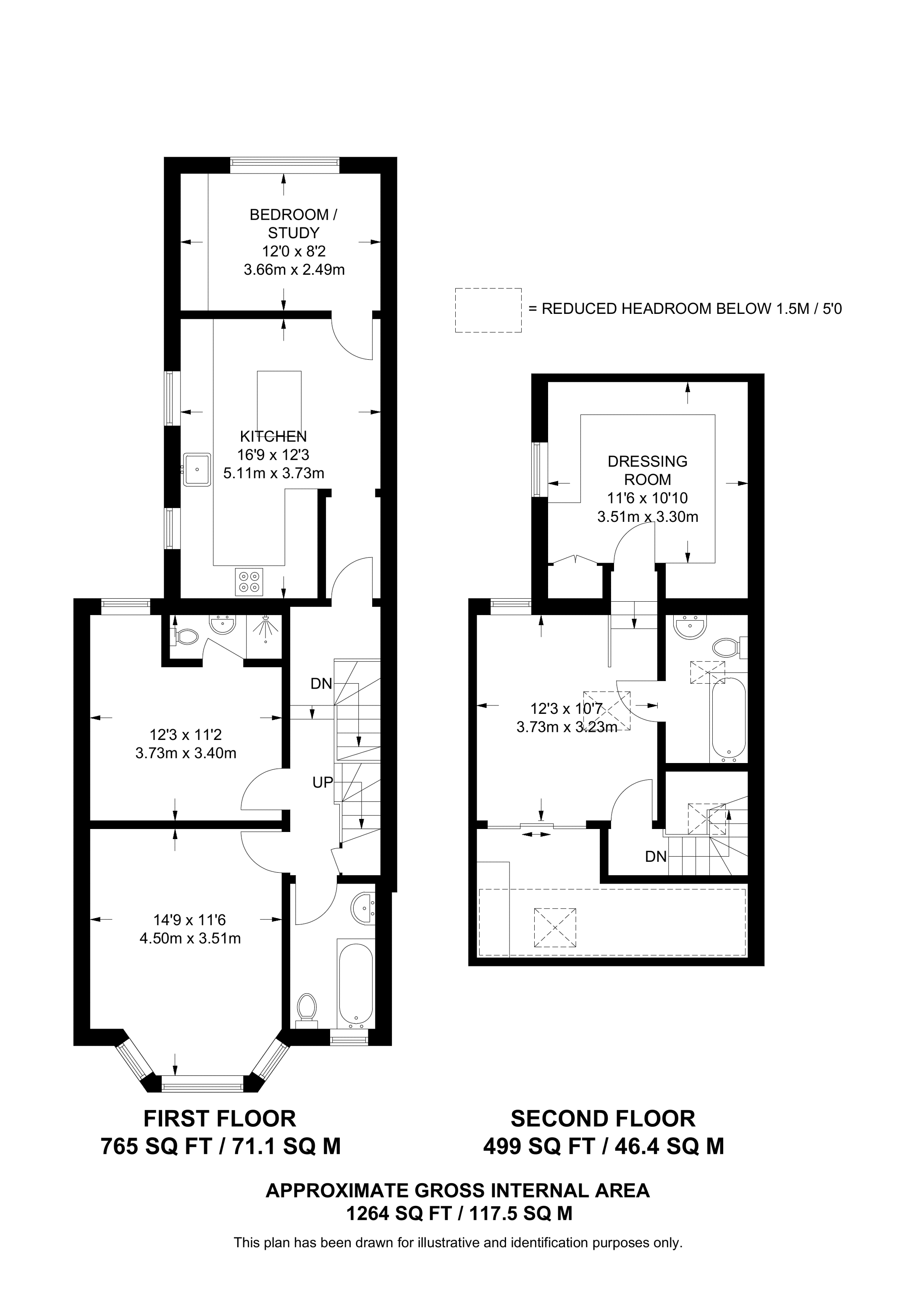 132, Carlyle Road floorplan