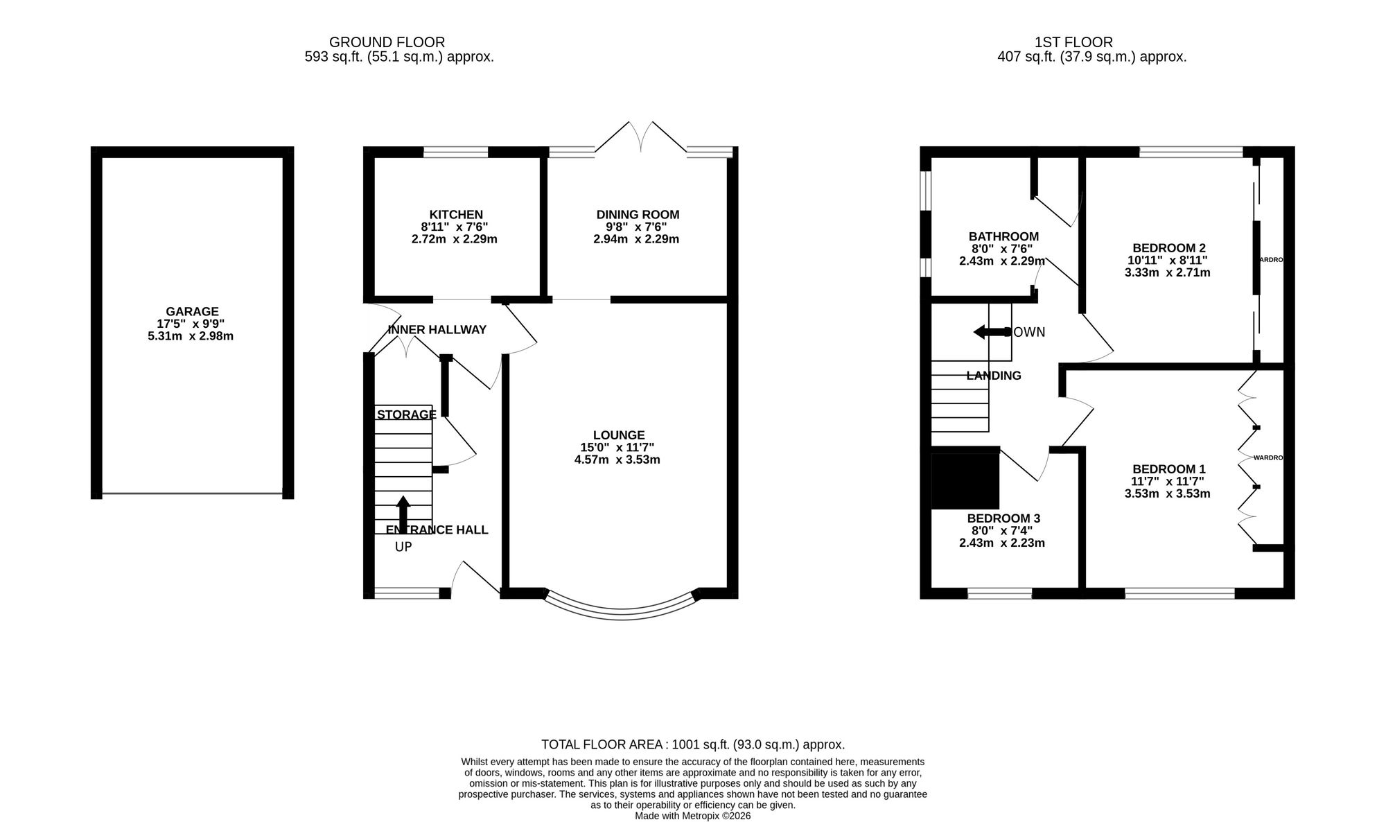 13 Eagle Crescent, Stafford floorplan