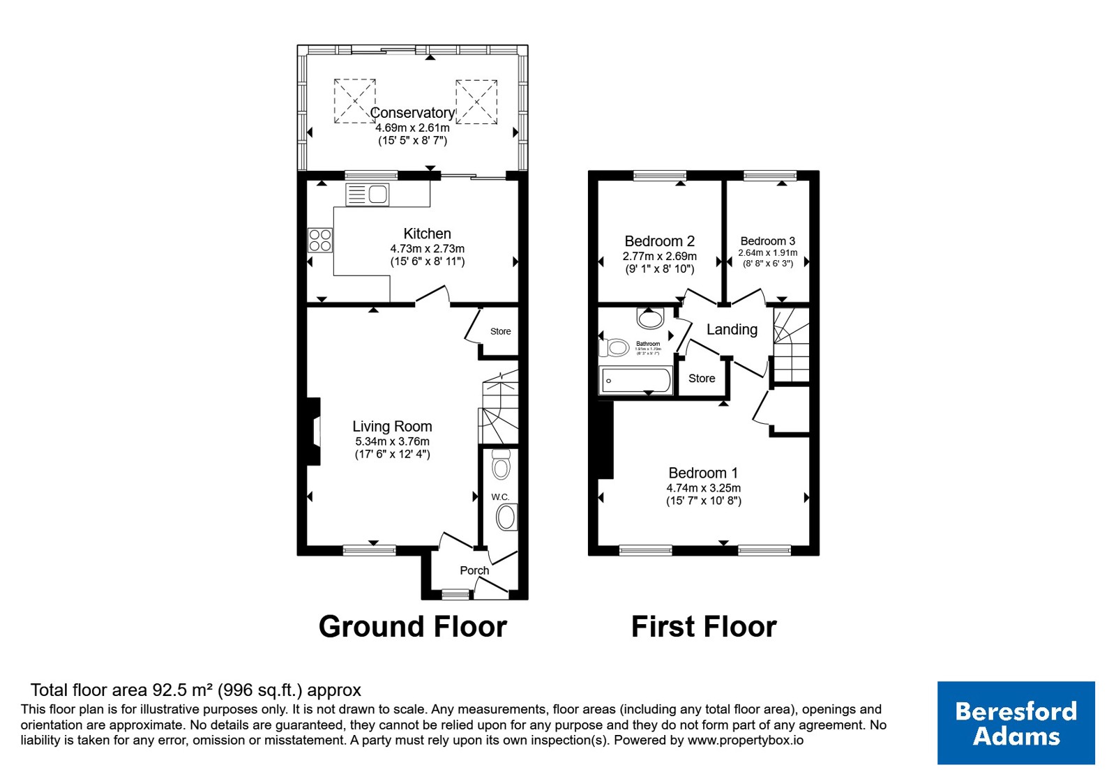 15, High Street, Chester floorplan
