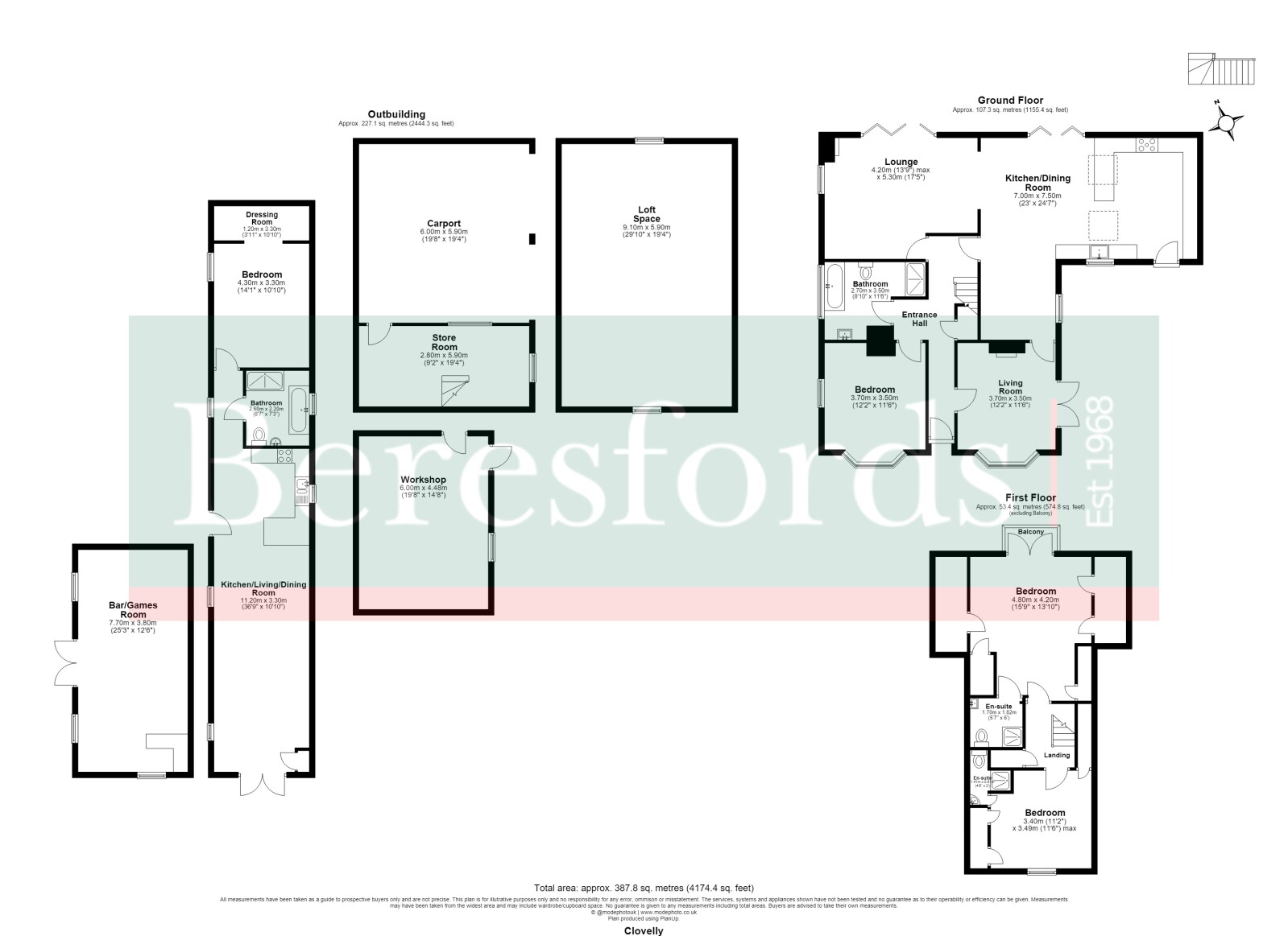 Clovelly,, Blake End, Braintree floorplan
