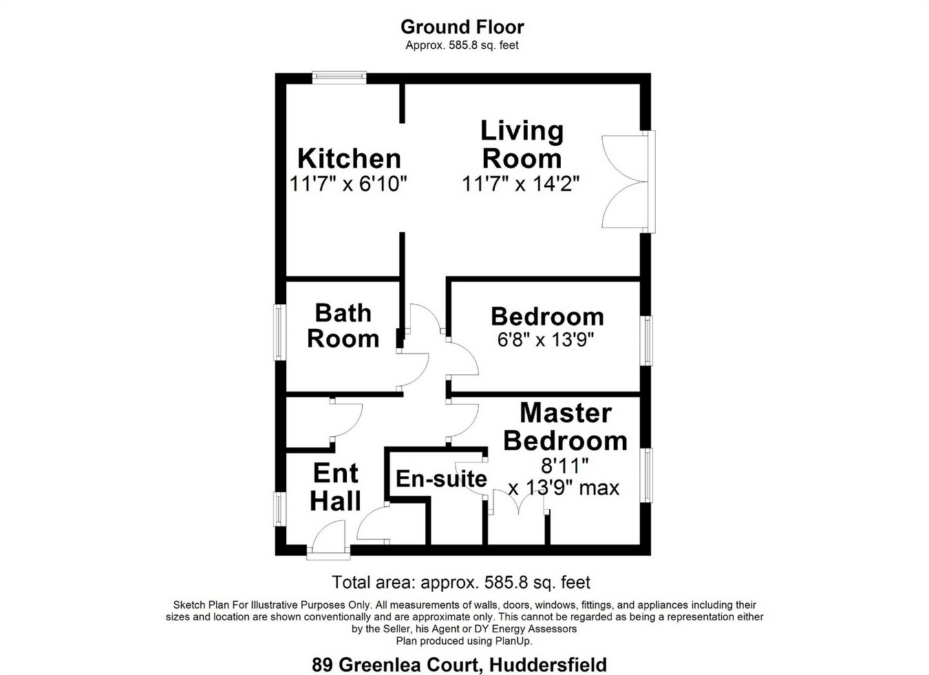 2 Bedrooms Flat for sale in Greenlea Court, Dalton, Huddersfield, West Yorkshire HD5
