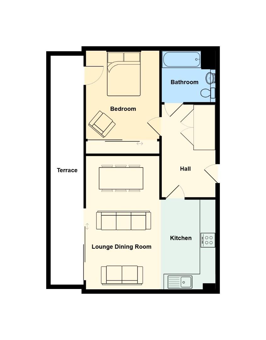 88, Davaar House, Prospect Place, Cardiff floorplan