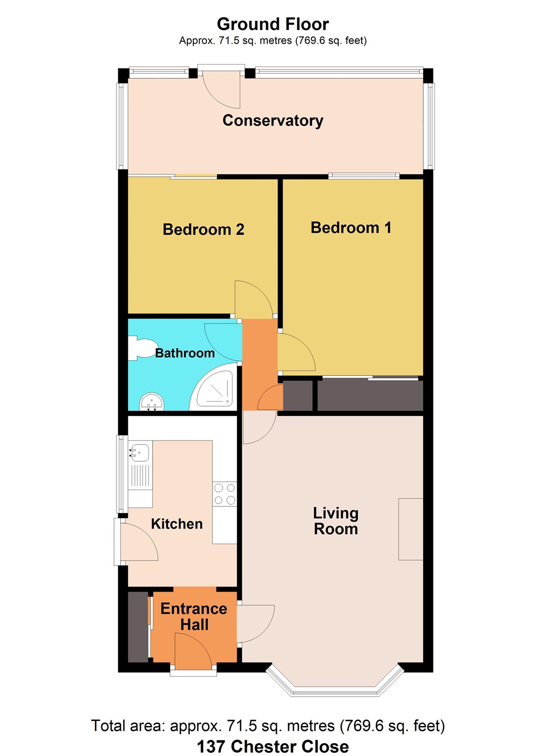 137, Chester Close, Pontypool floorplan