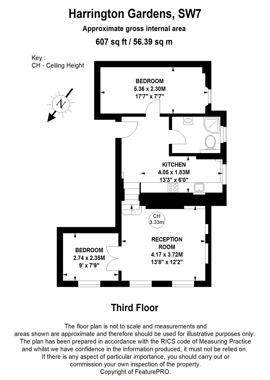 2 Bedrooms Flat to rent in Harrington Gardens, South Kensington, London SW7