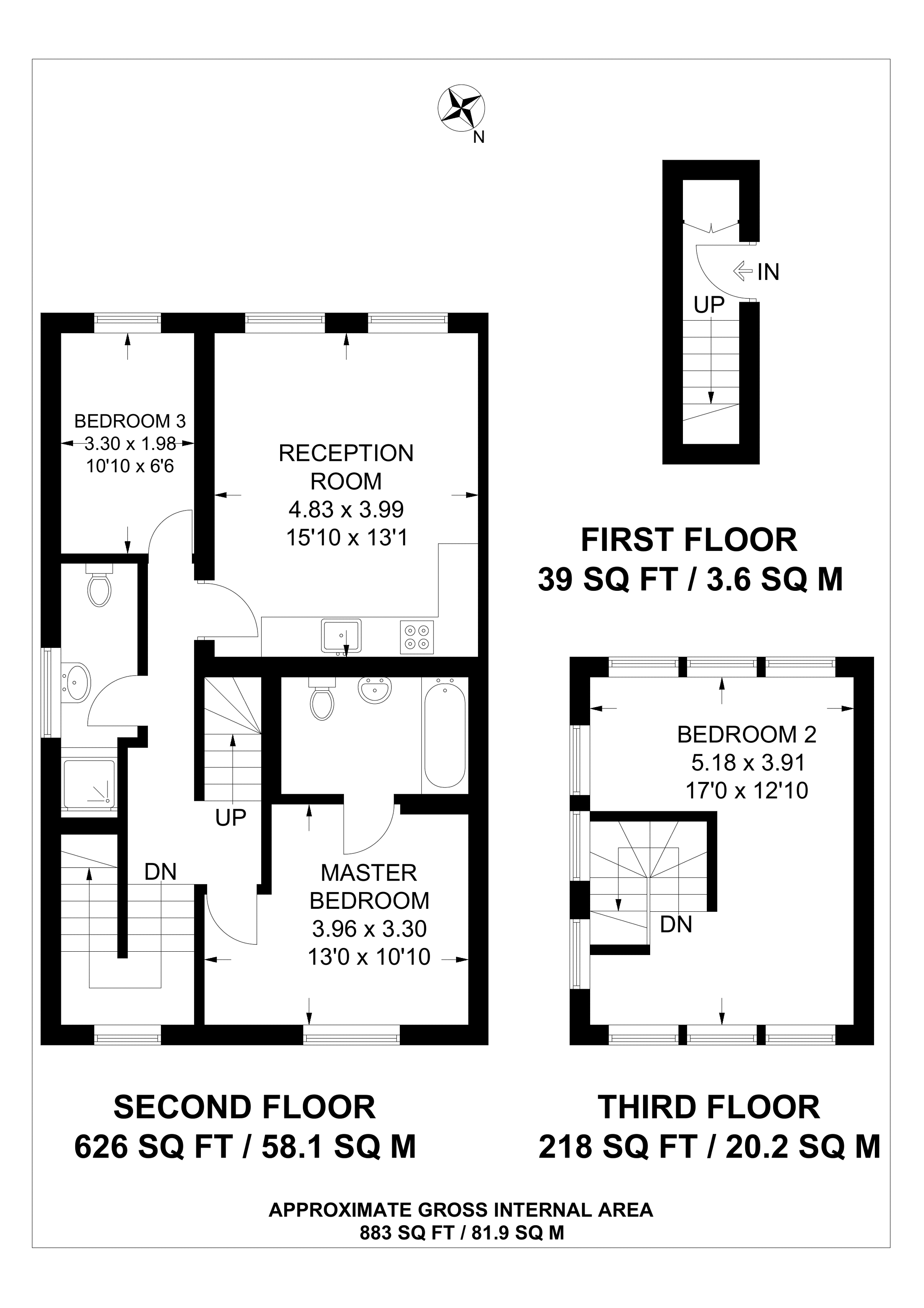3 Bedrooms Flat for sale in Penford Street, Camberwell, London SE5