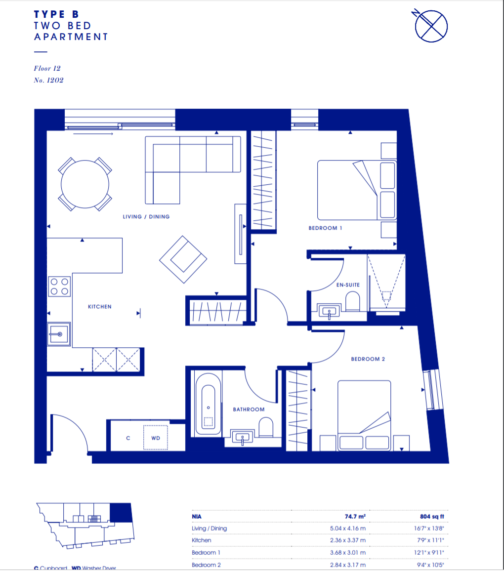 2 Bedrooms Flat for sale in 3 Canalside Walk, London W2