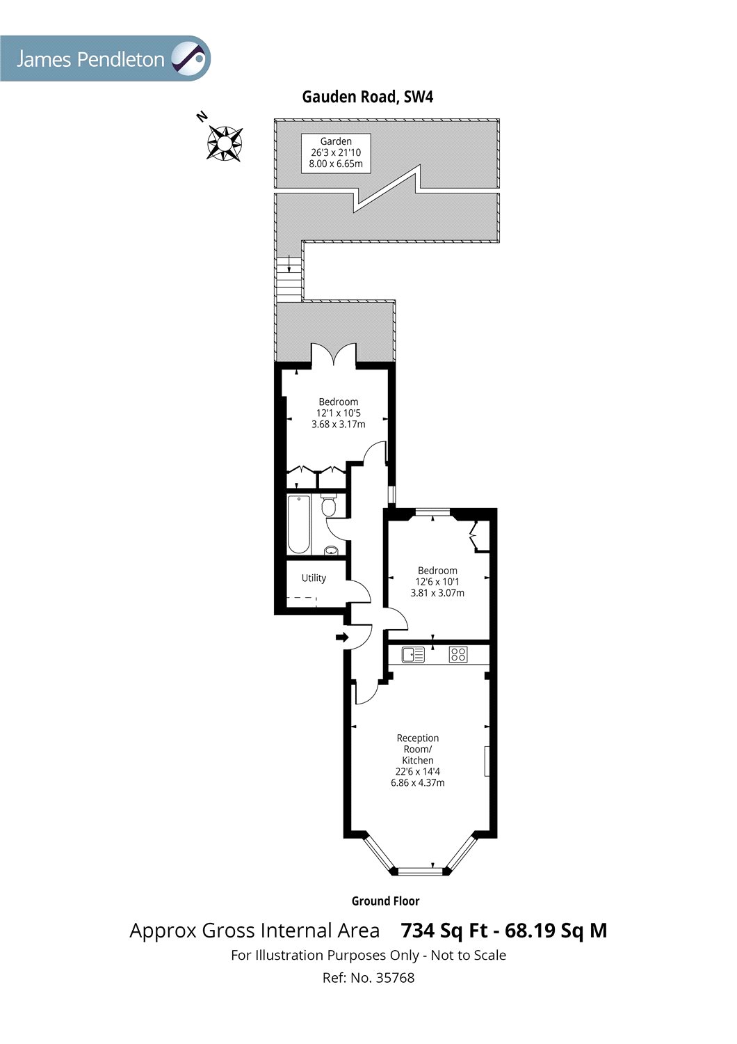 2 Bedrooms Flat to rent in Gauden Road, Clapham, London SW4