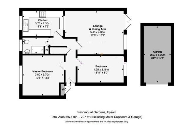 2 Bedrooms Flat to rent in Freshmount Gardens, Epsom KT19