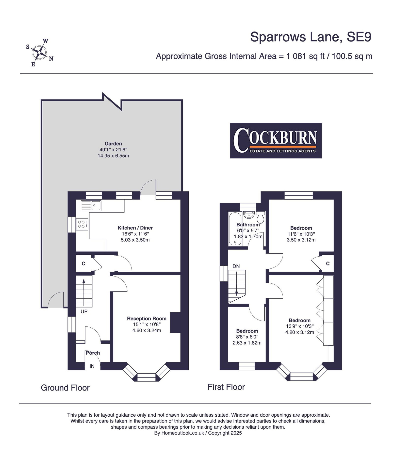 77, Sparrows Lane, London floorplan