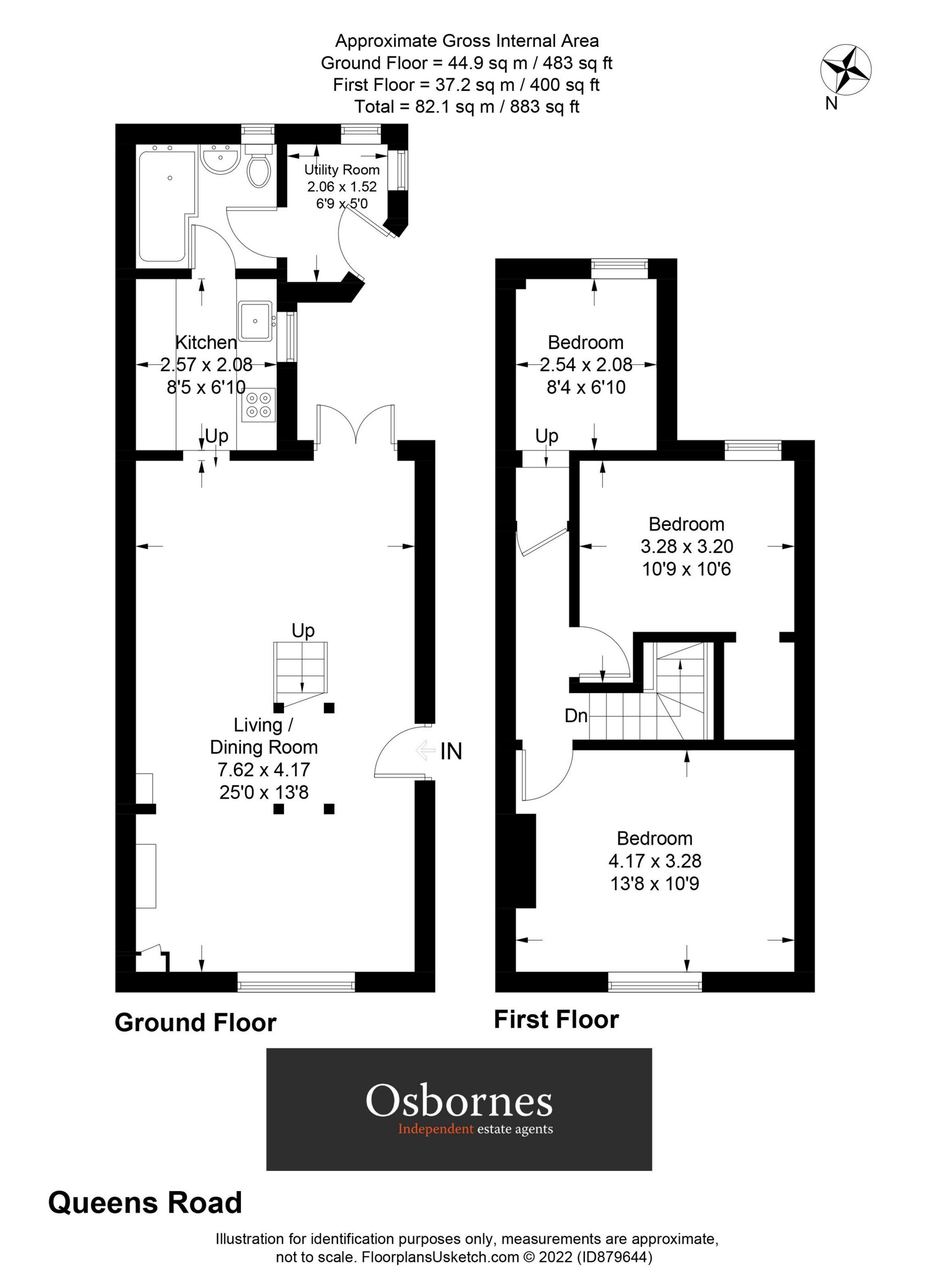 Queens Road, Farnborough GU14, 3 bedroom end terrace house for sale