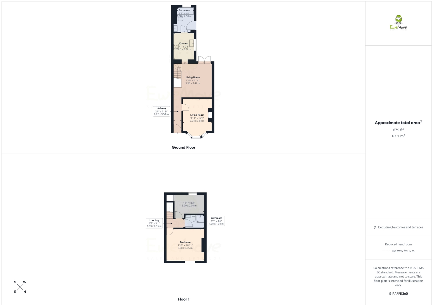 25, Lyndon Road, Belvedere floorplan