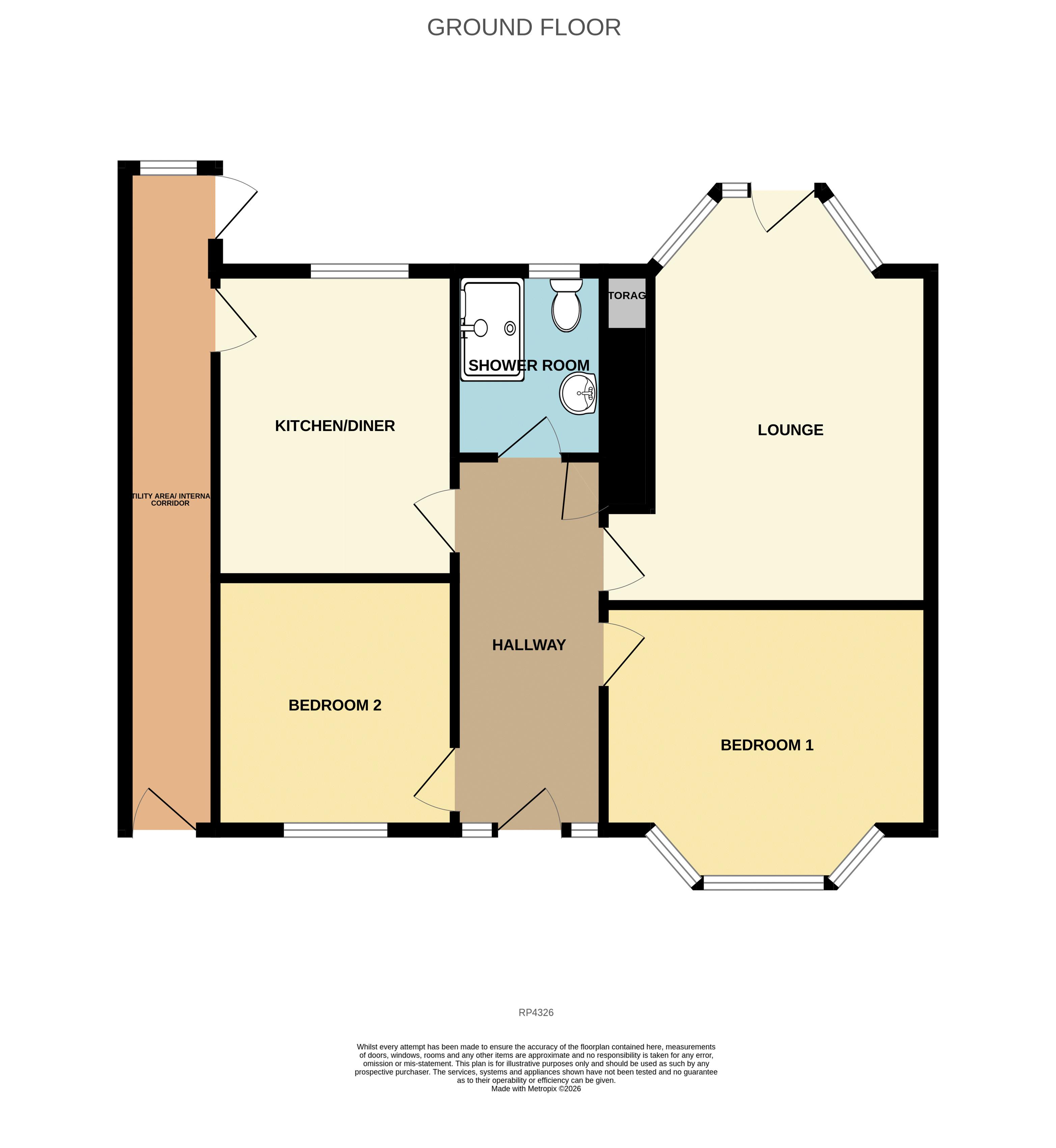 153, Penrhyn Avenue, Colwyn Bay floorplan
