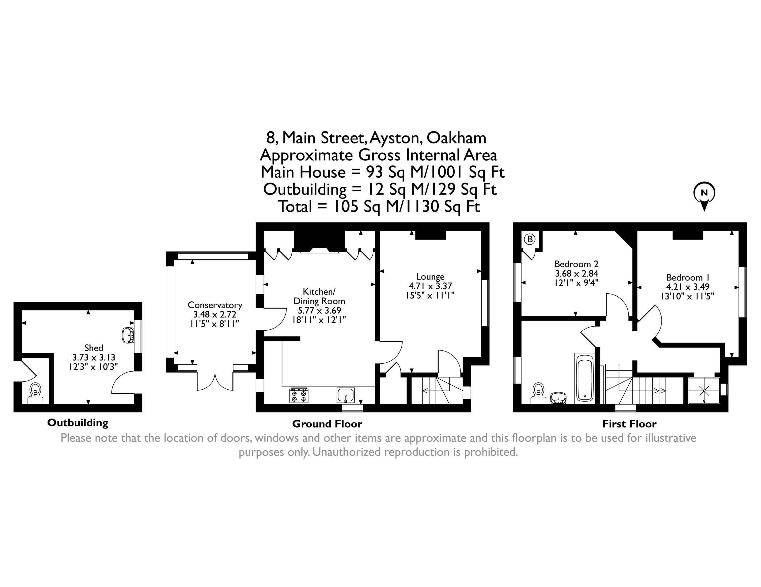 8, Main Street, Oakham floorplan