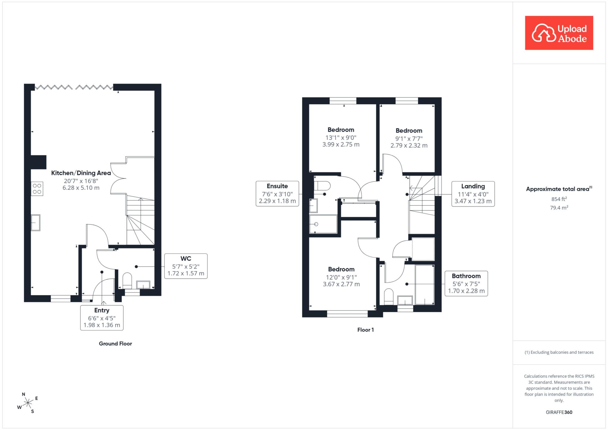2, Creran Crescent, Glasgow floorplan