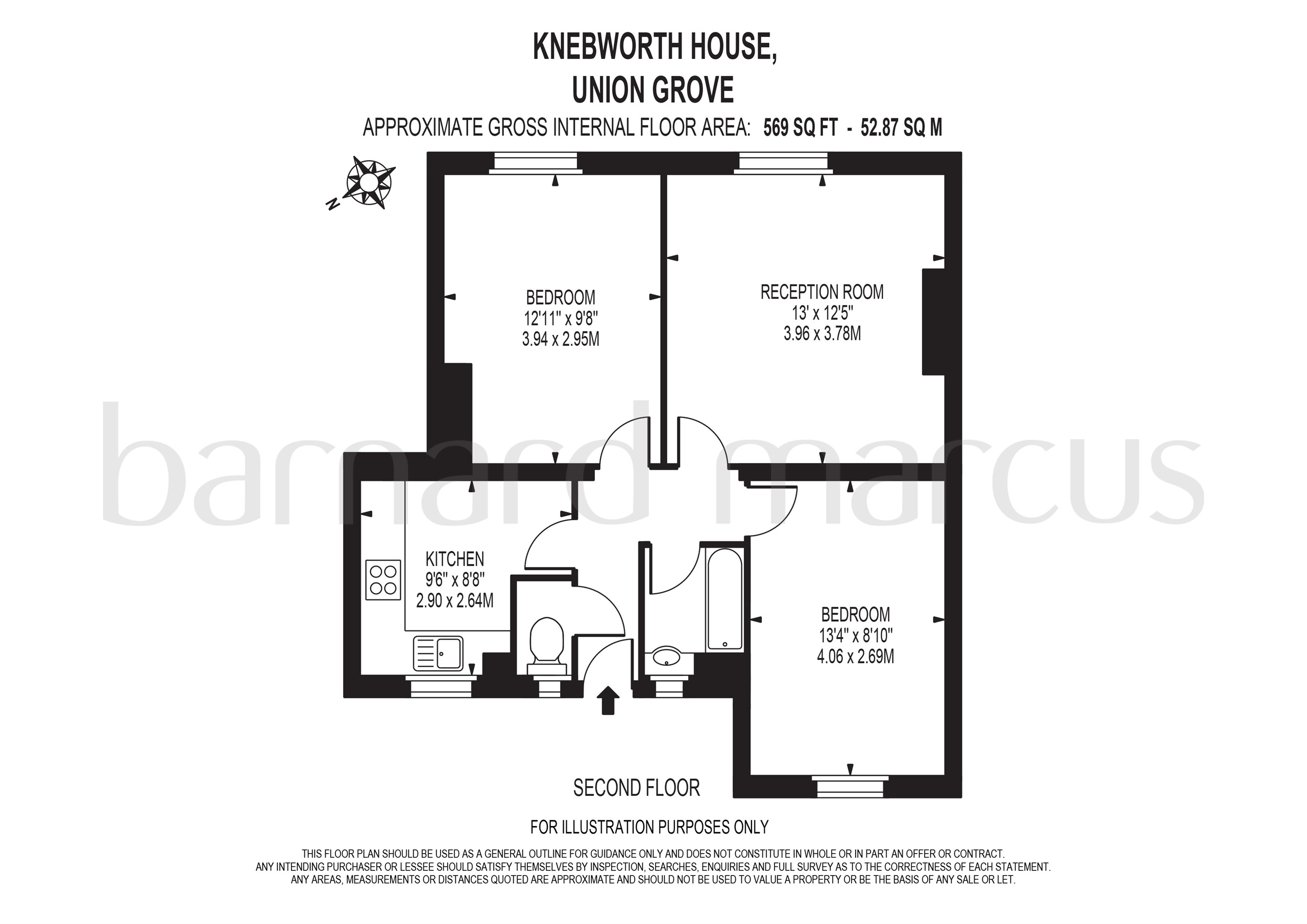 Flat 35, Knebworth House, Union Grove, London floorplan