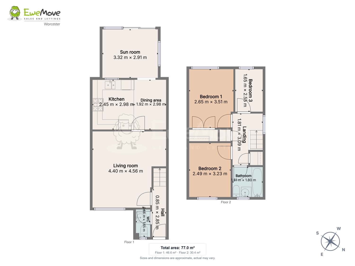 17, Brantwood, Worcester floorplan