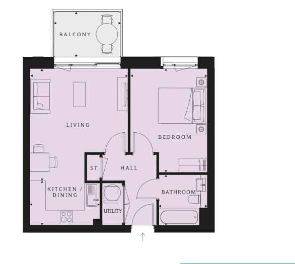 1 Bedrooms Flat for sale in Meadowlark House, Moorhen Drive, Hendon, London NW9
