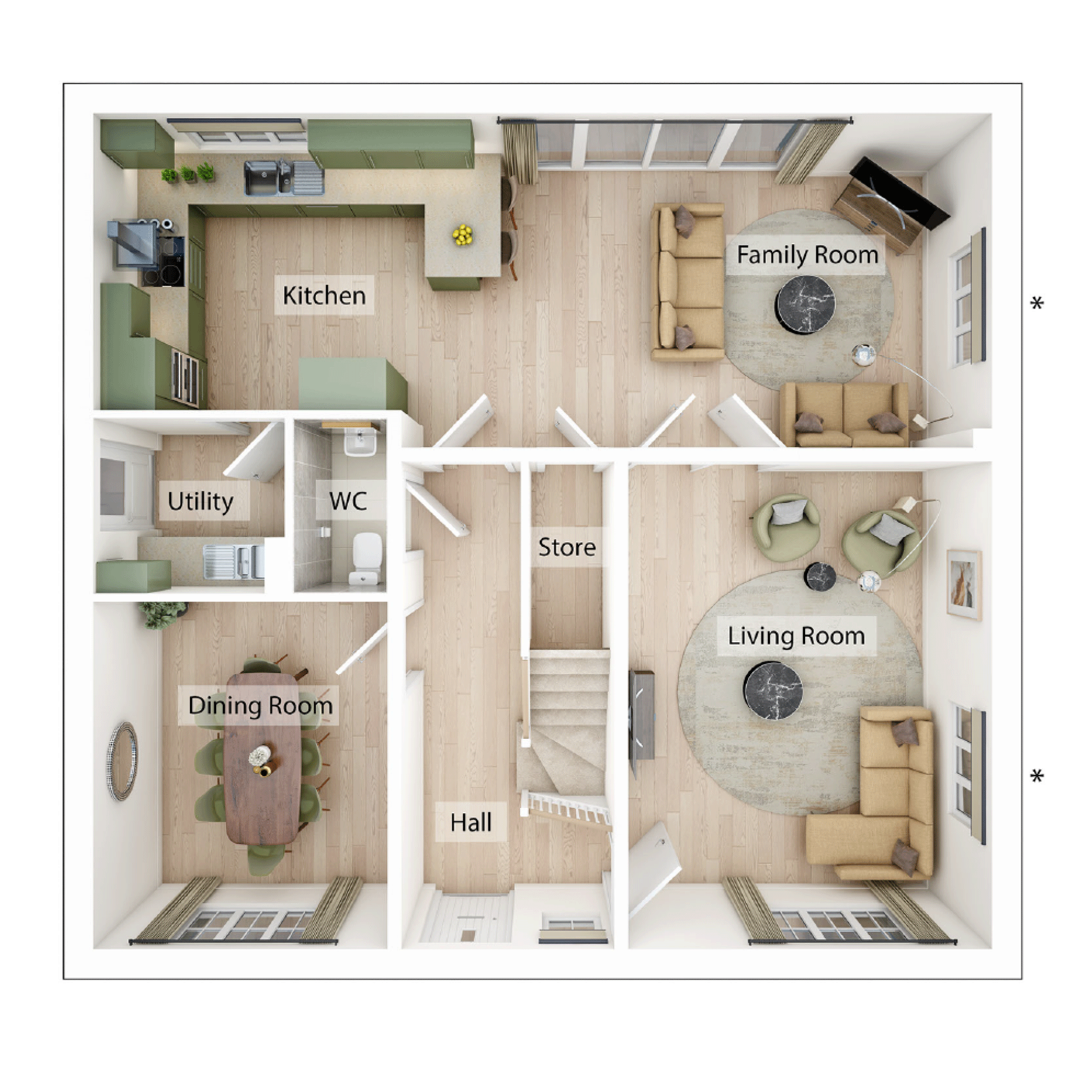 223, Northampton Road, Market Harborough floorplan