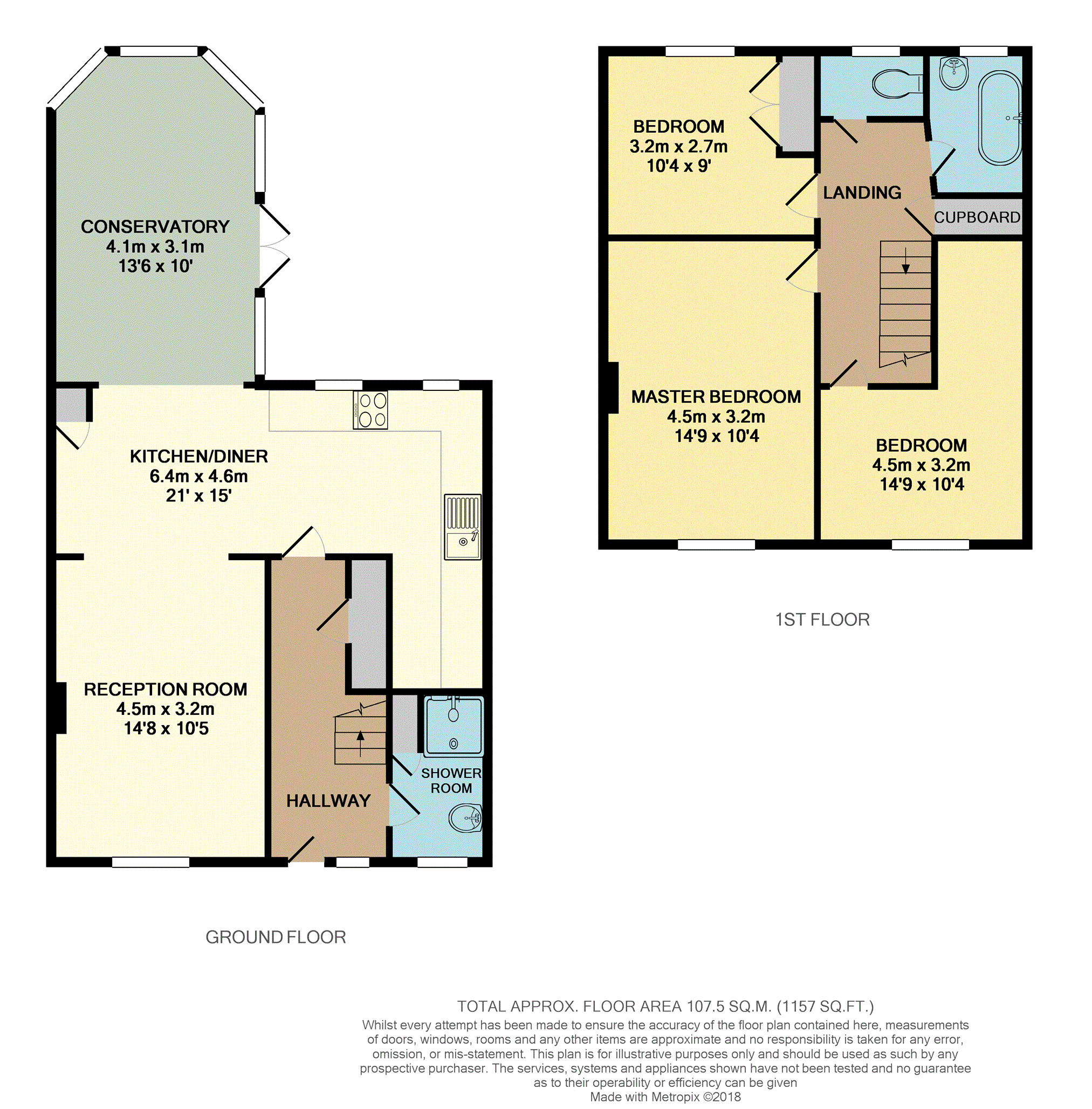 3 Bedrooms Terraced house for sale in Stanwell Road, Ashford TW15