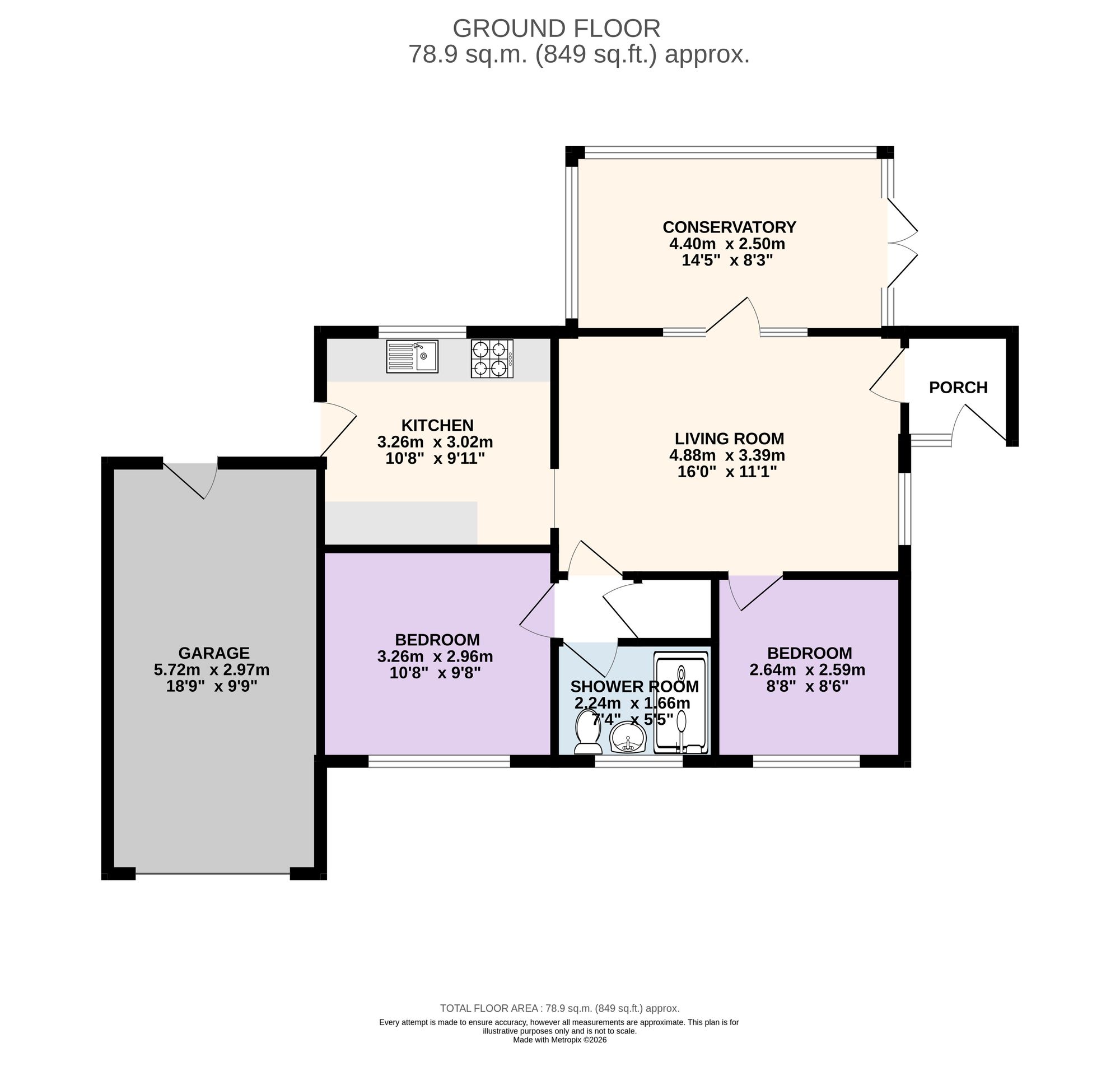 4 St. Marys Close, Preston floorplan
