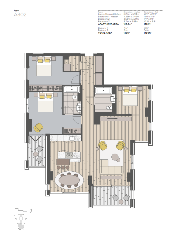New home, 3 bed flat for sale in The Atlas Building, City Road, Ec1