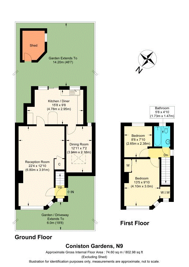 10, Coniston Gardens, London floorplan