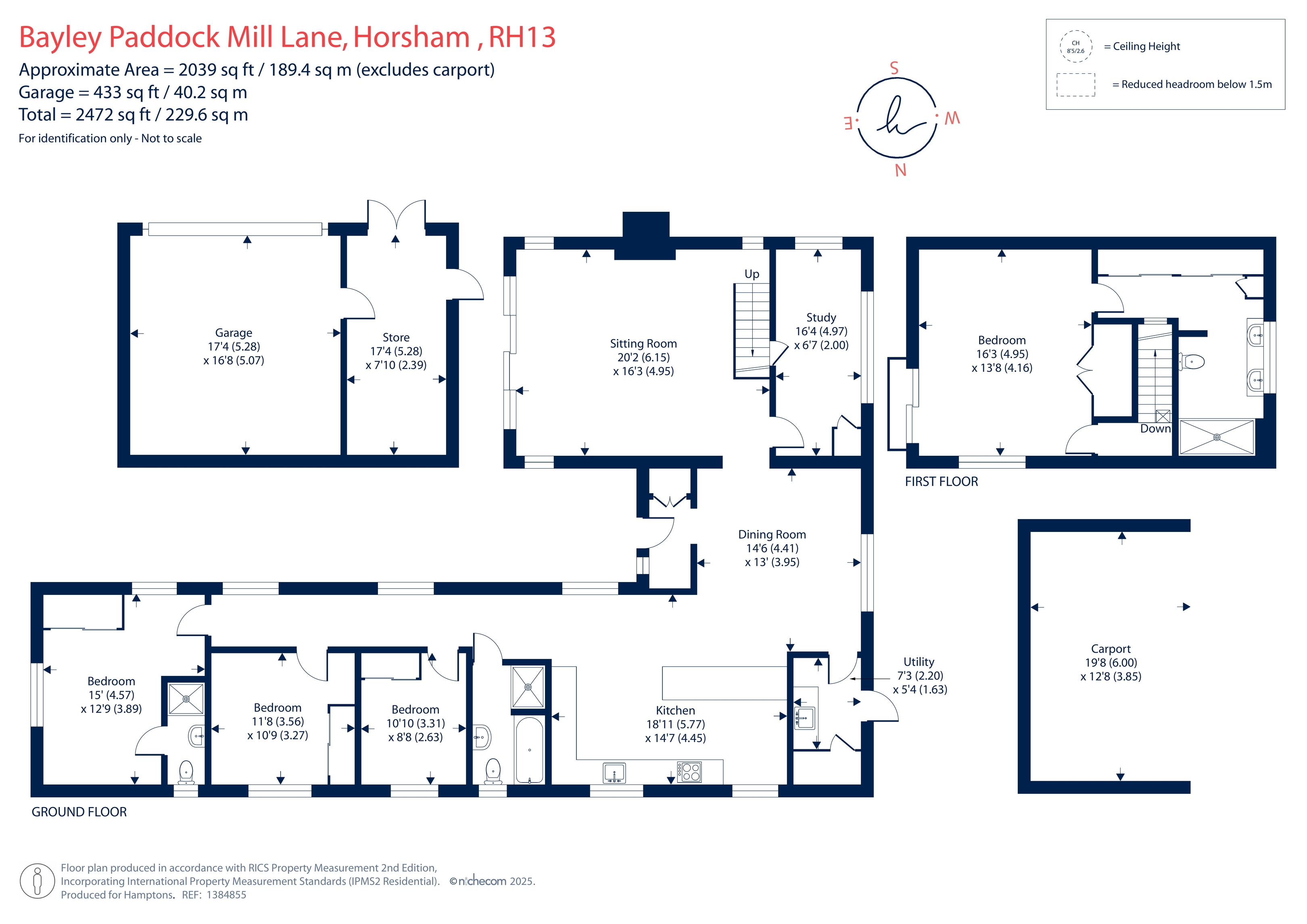 1 Bayley Paddock, Mill Lane, Partridge Green floorplan