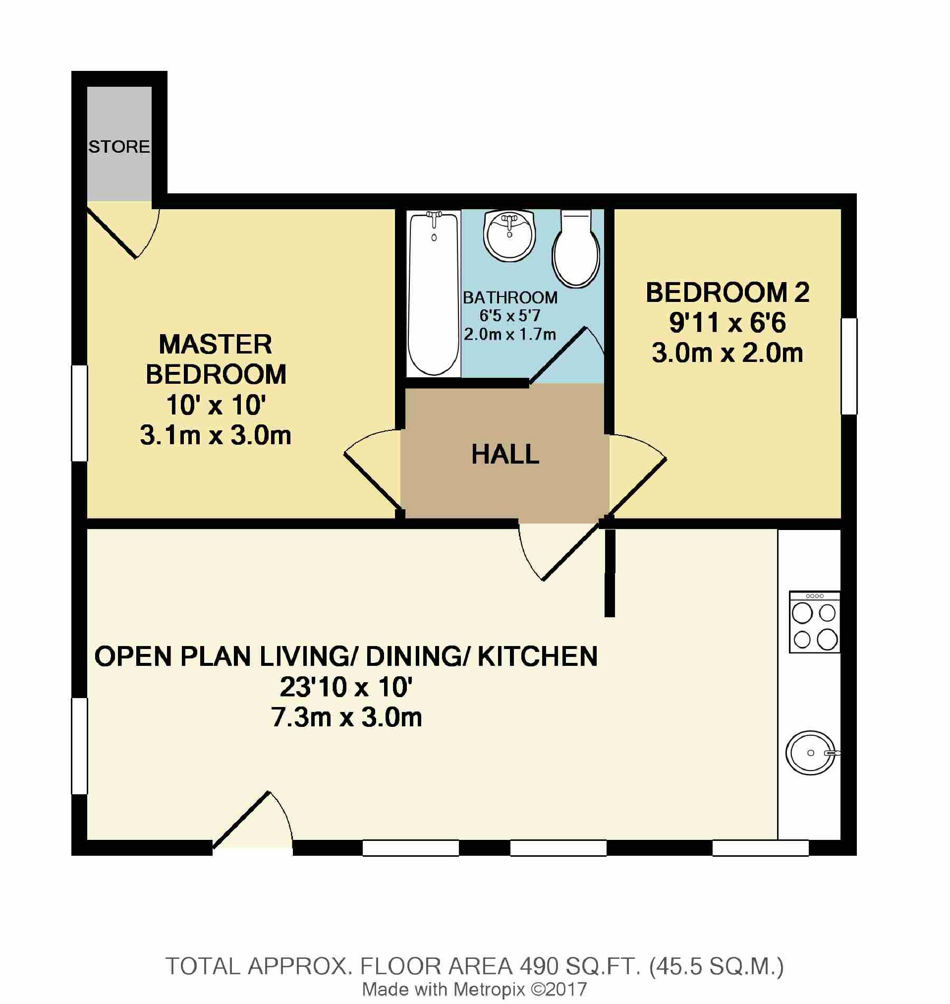 The Cottage,, 79, Palatine Road, Manchester floorplan