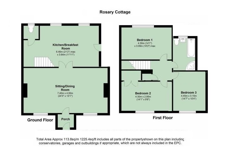 Rosary Cottage, Fenny Bridges Devon, Fenny Bridges floorplan