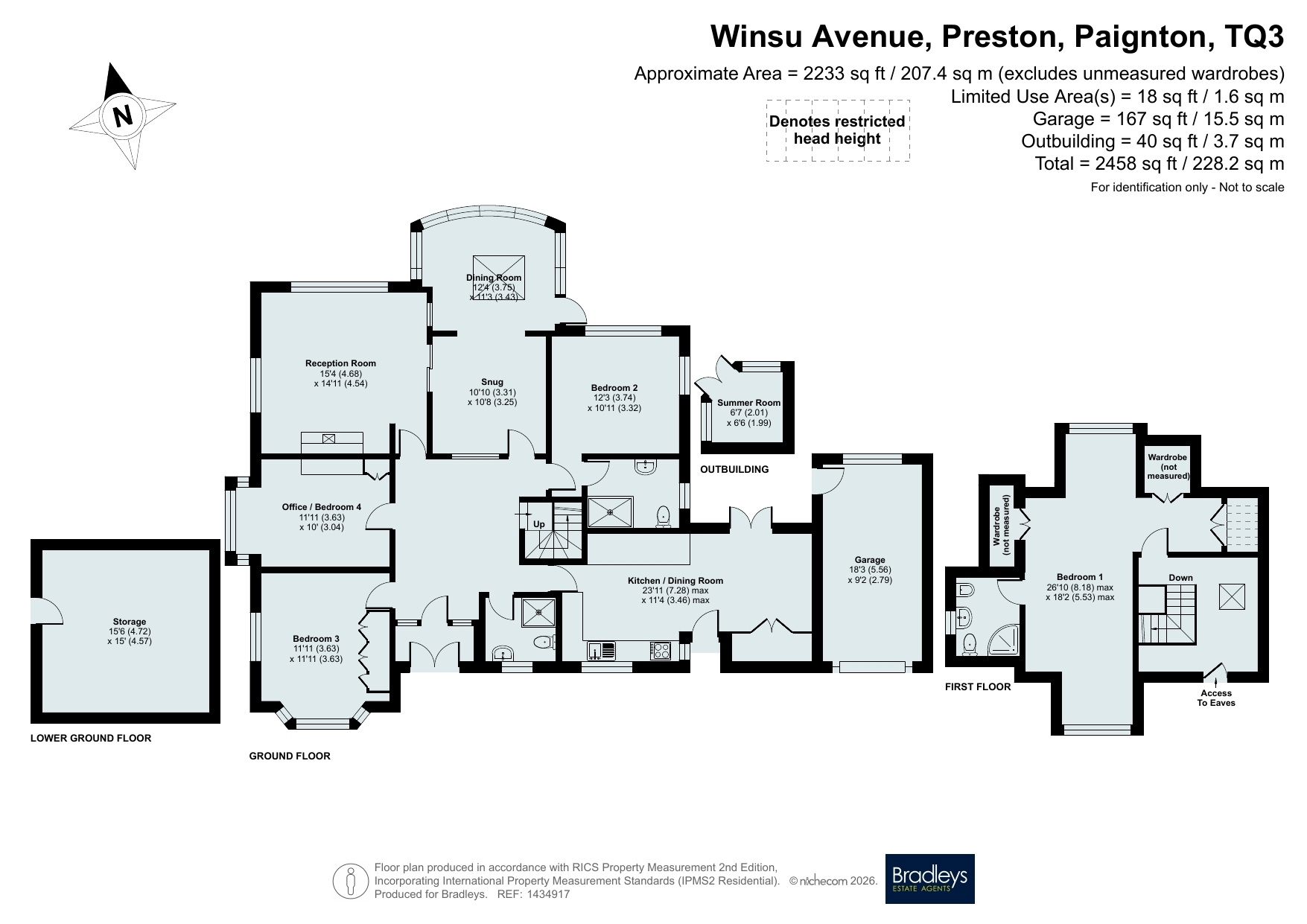 57, Winsu Avenue, Paignton floorplan