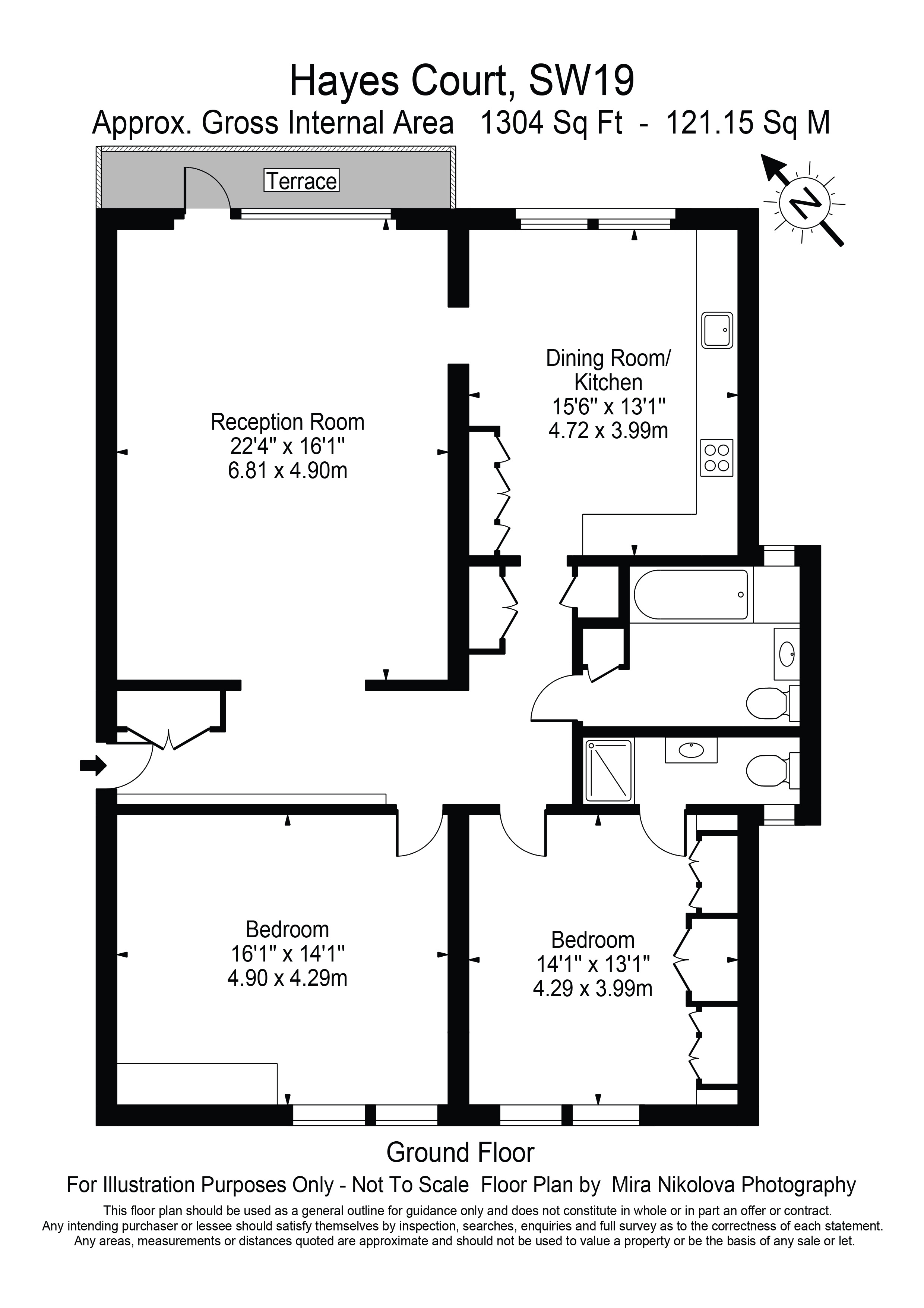Hayes Court, 8 Sunnyside, Wimbledon, London, SW19 floorplan