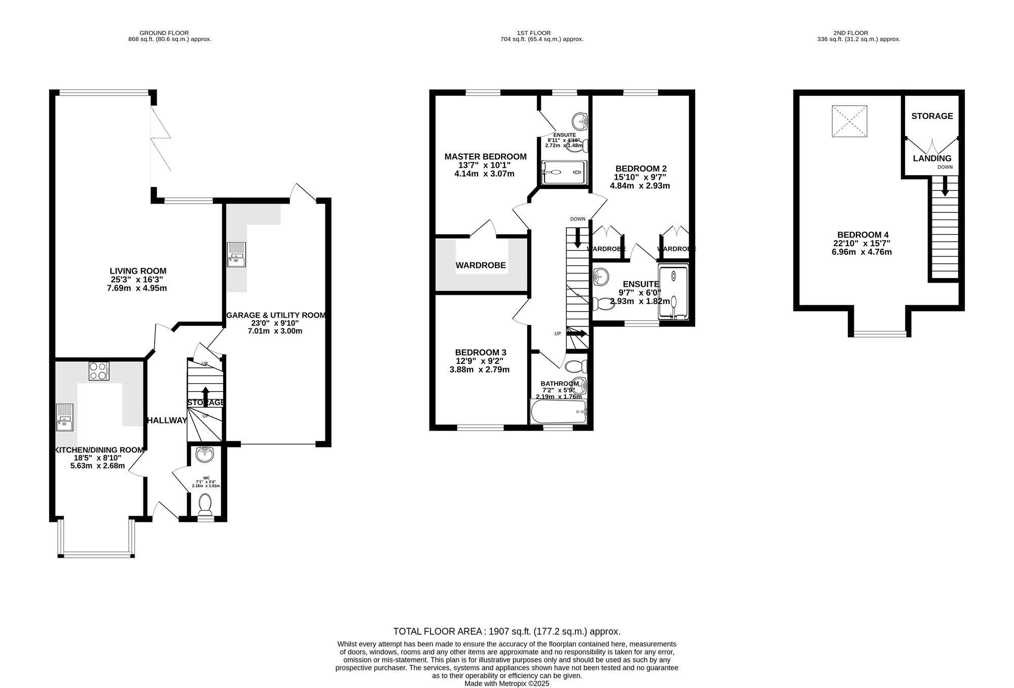 2 Willow Mews, Caterham floorplan