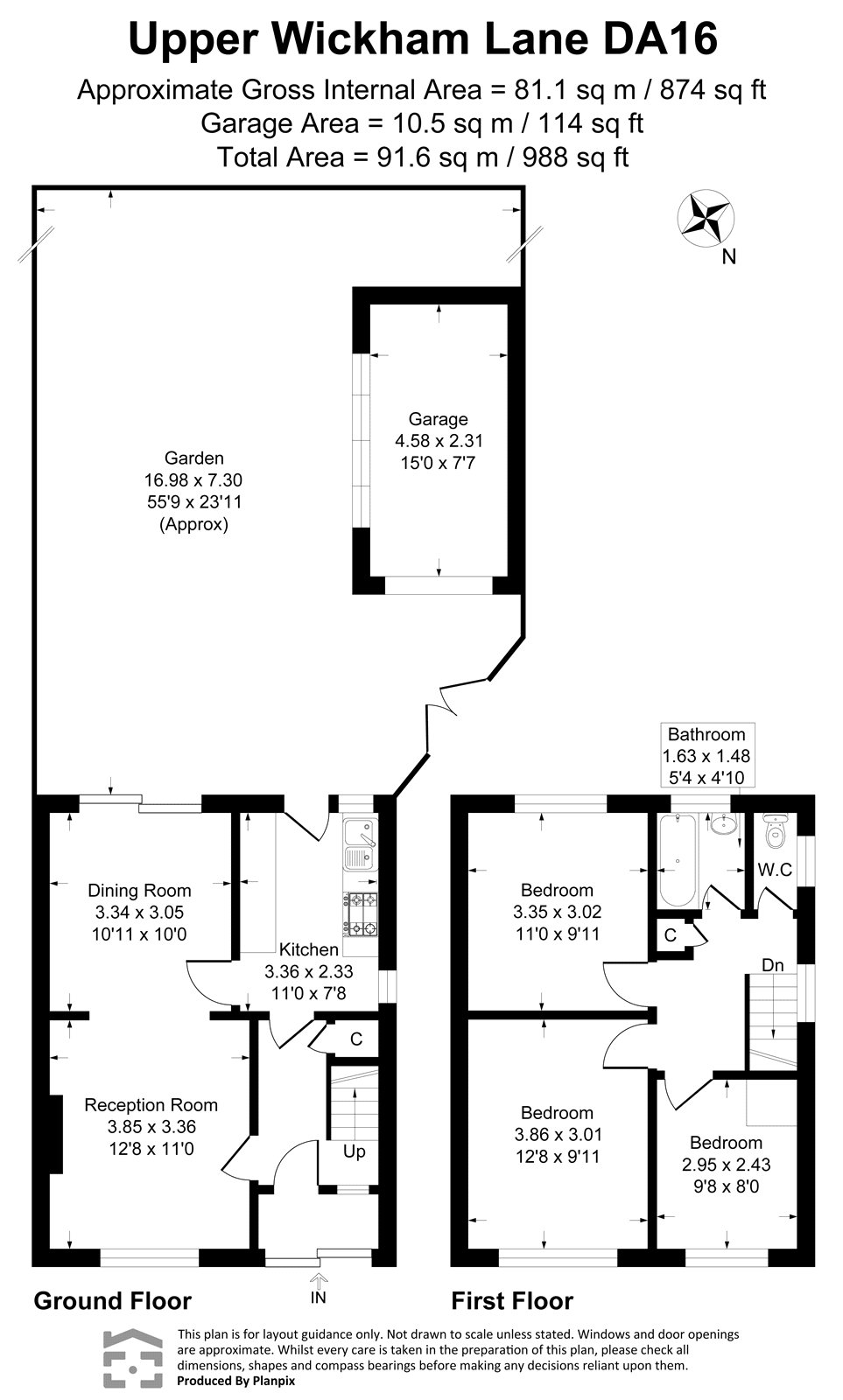 326, Upper Wickham Lane, Kent floorplan