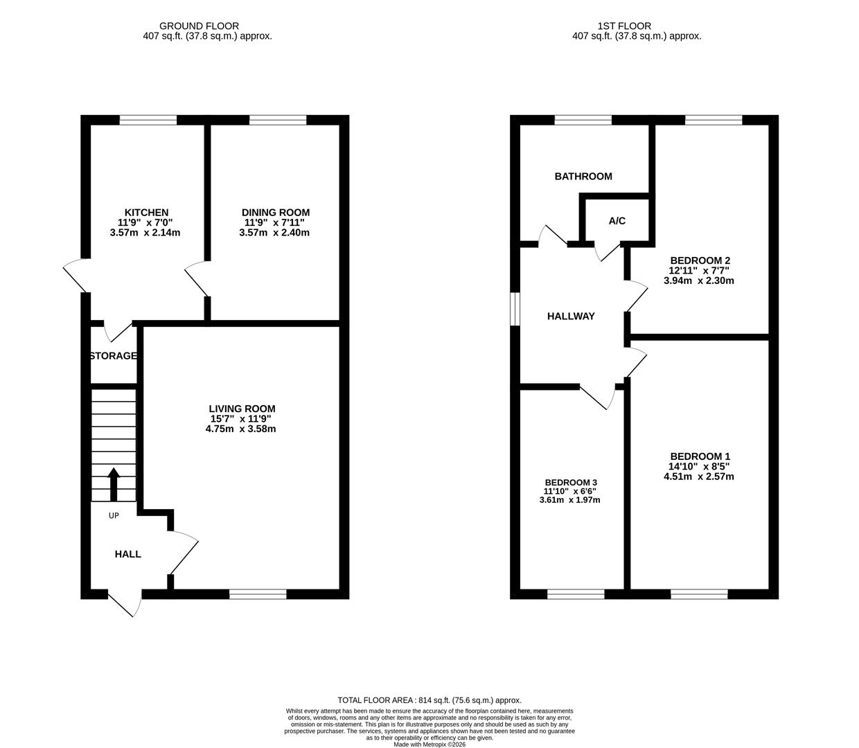 26, Oak Way, Gloucester floorplan