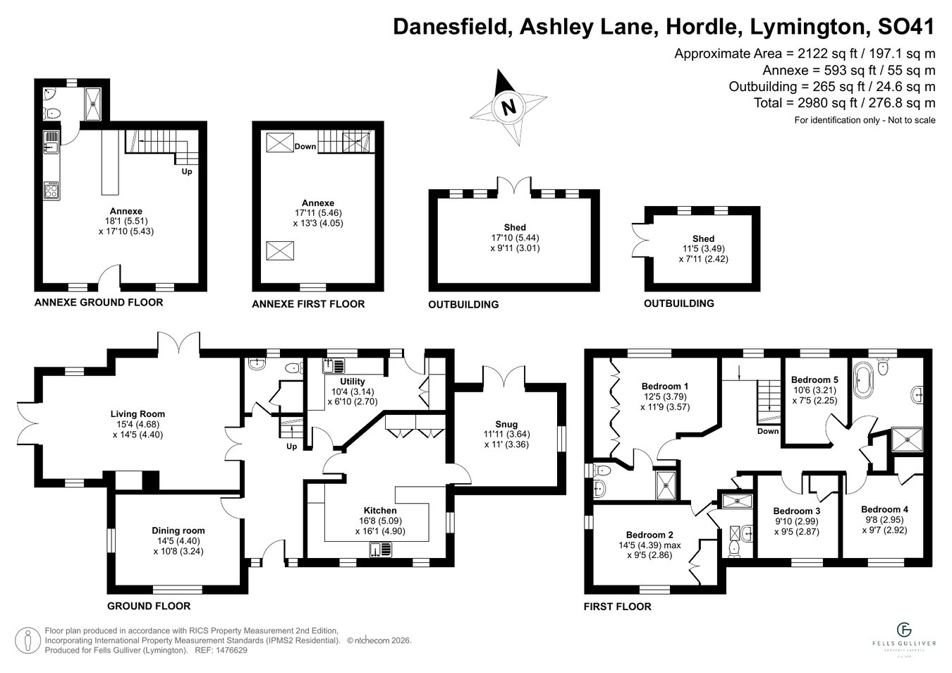 Danesfield, 48, Ashley Lane, Lymington floorplan