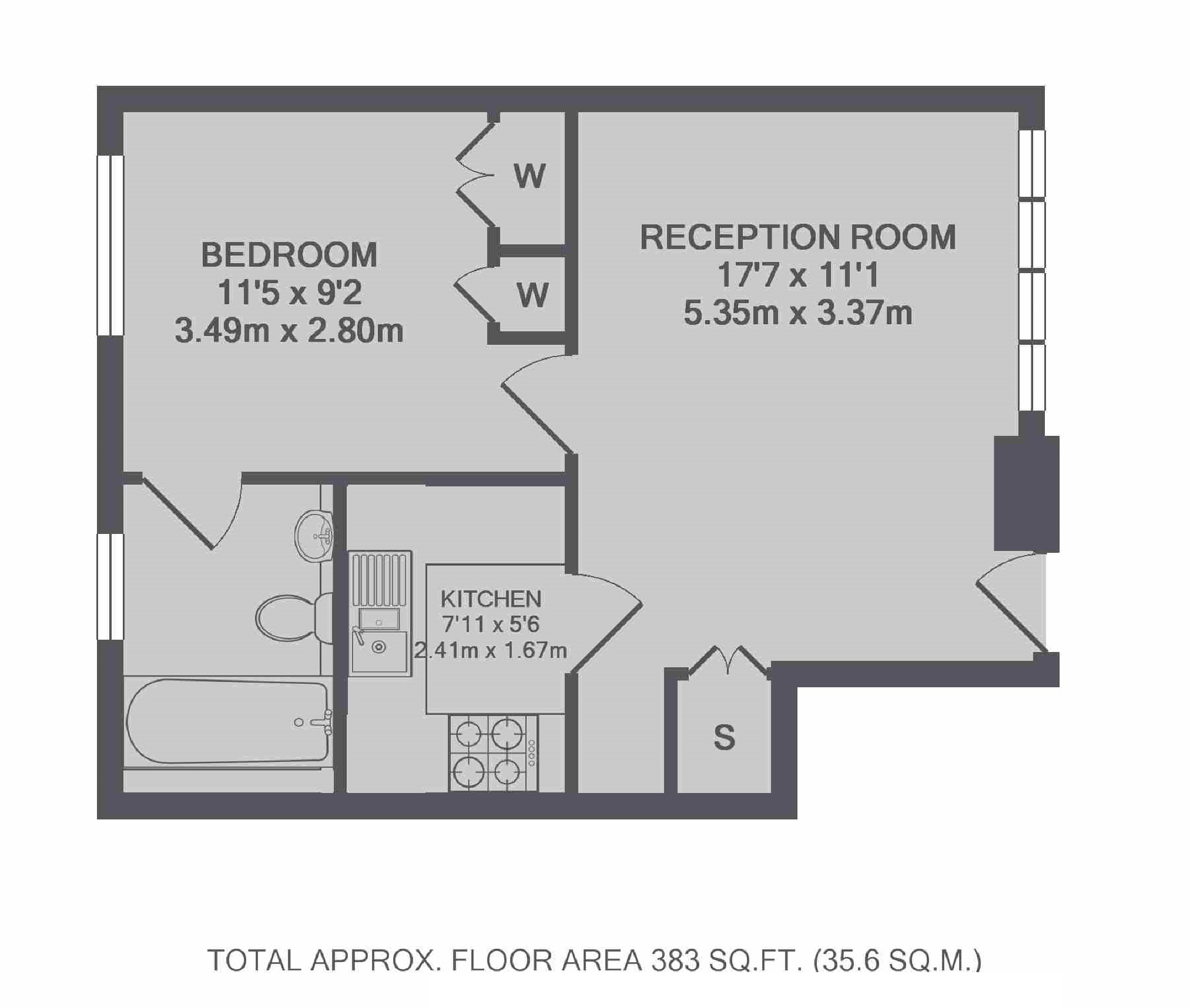 1 Bedrooms Flat to rent in Elizabeth Mews, London NW3