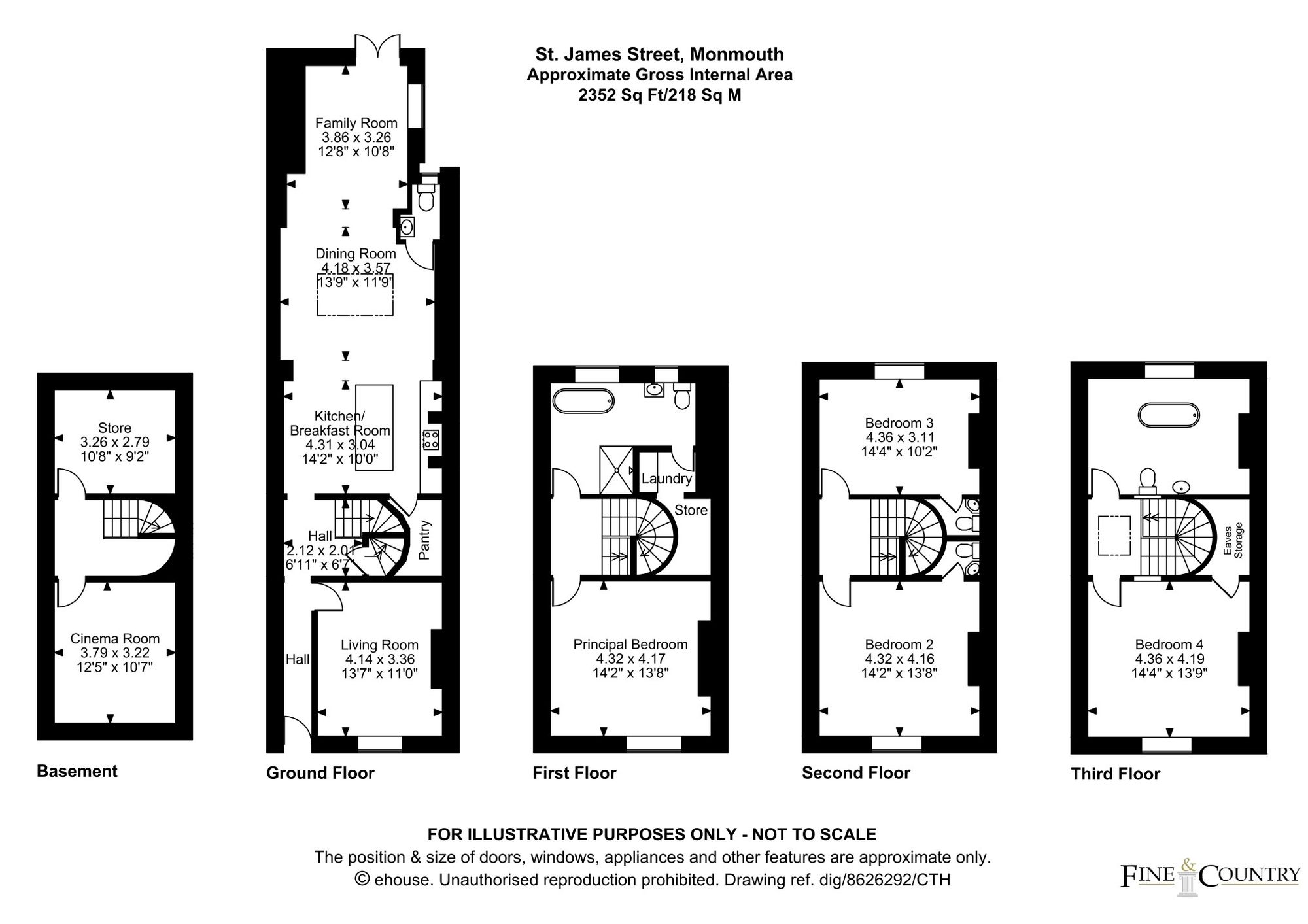 15 St. James Street, Monmouth floorplan