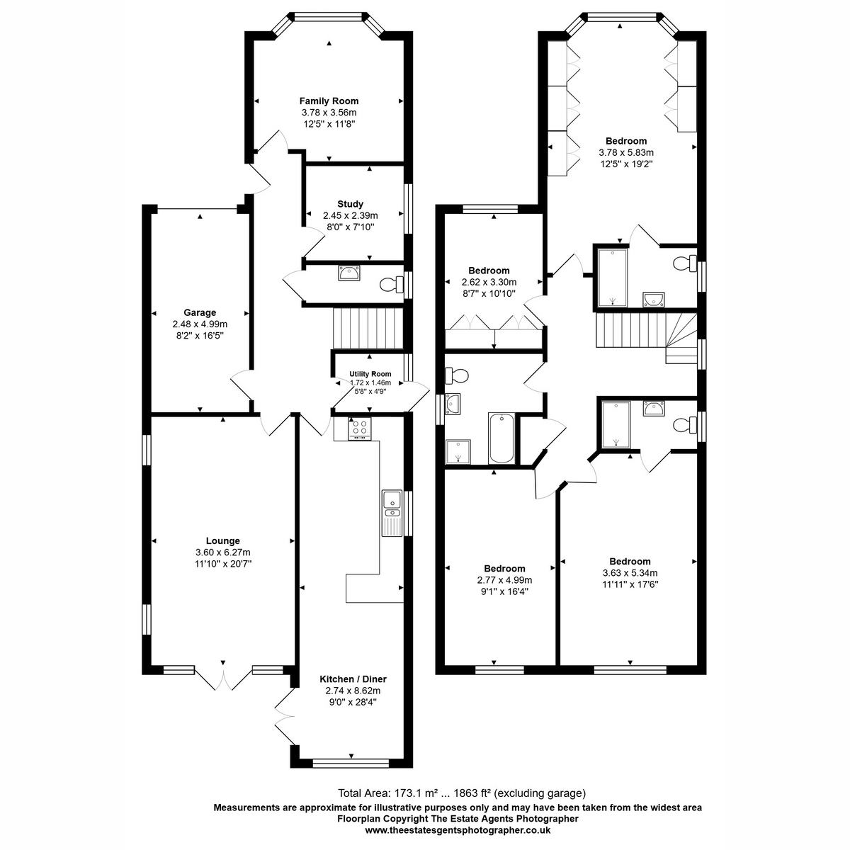 23, High Road, Hockley floorplan