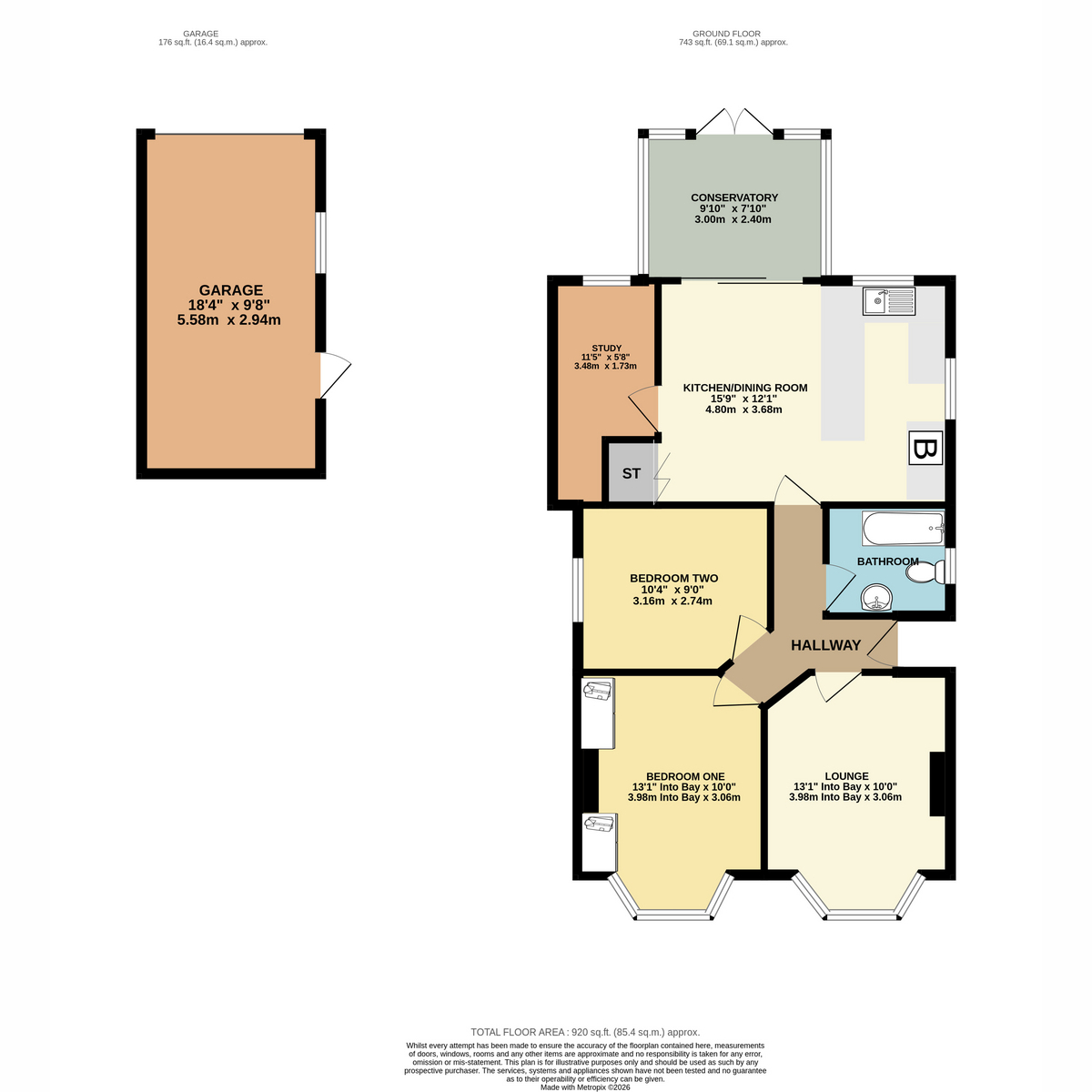Middle Road, Bournemouth floorplan