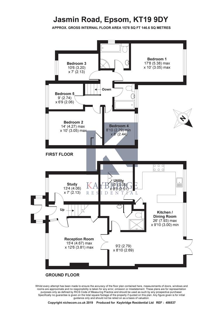 6 Bedrooms Semi-detached house for sale in Jasmin Road, West Ewell, Epsom KT19