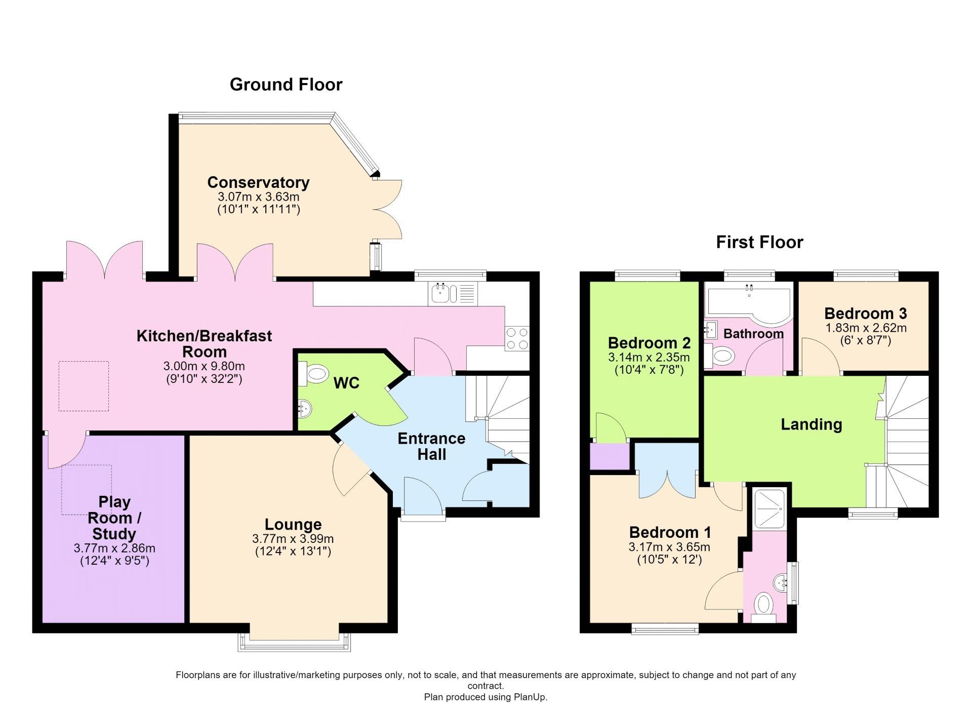 12, Groes Close, Newport floorplan