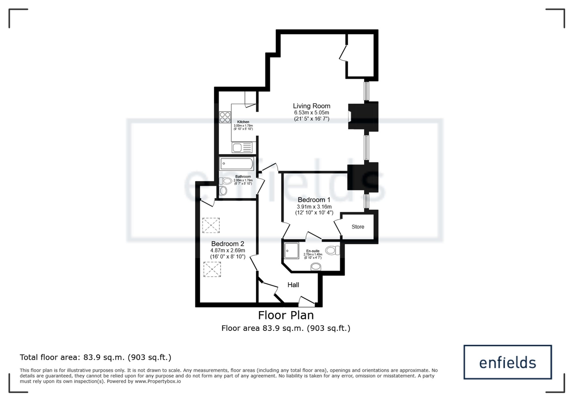 24 Chatfield House, Eastleigh floorplan