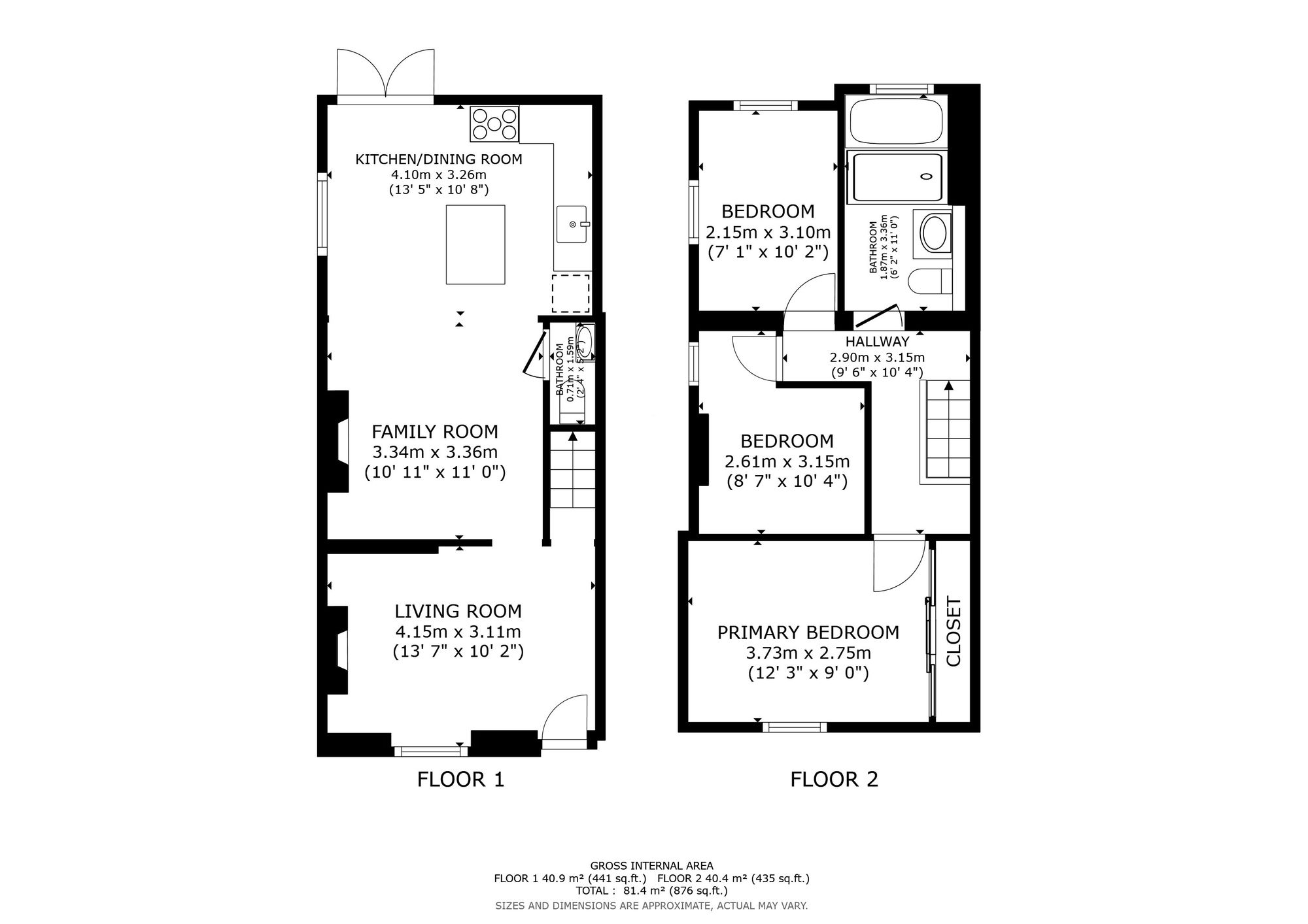 1 Cyprus Terrace, Oxford floorplan
