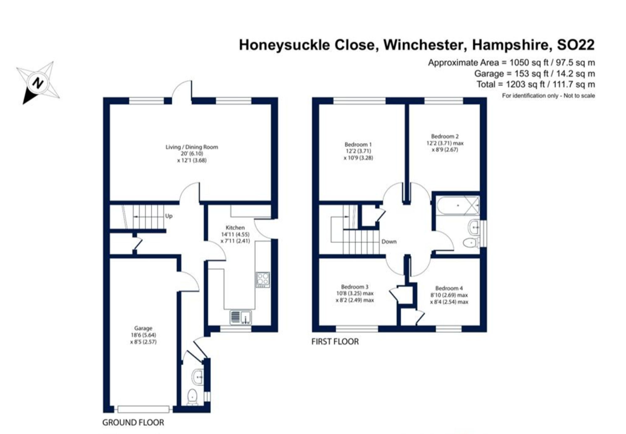25 Honeysuckle Close, Winchester floorplan